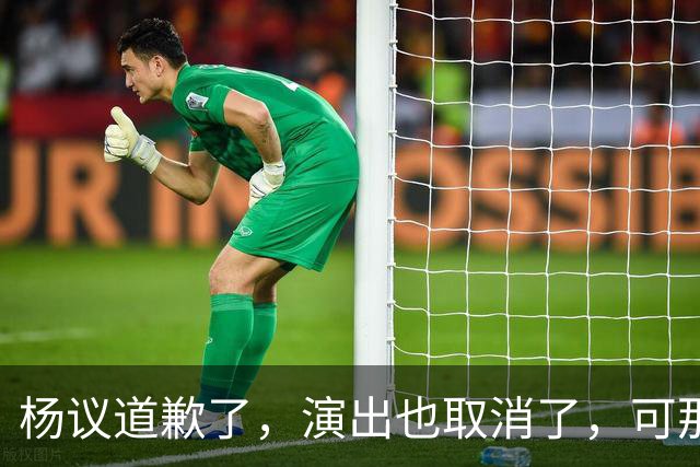 杨议道歉了，演出也取消了，可那句，“误会”，什么都没解决